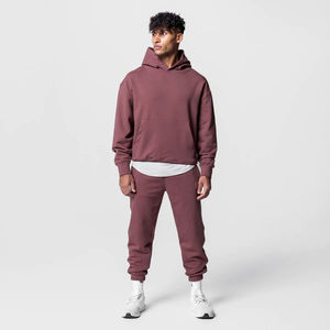 Logo personnalisé vierge hommes survêtement de sport plaine Jogging survêtement ensemble hommes course vêtements de sport hommes de haute qualité - Product Image 3