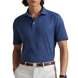 Chemises polo pour jeunes personnalisées en gros, taille américaine |   Polo en coton à deux boutons avec impression intégrale OEM ODM et étiquette privée - Product Image 2