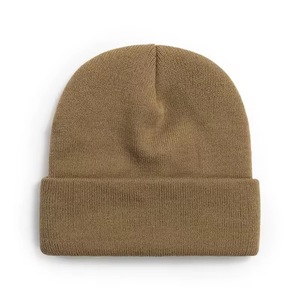 Meilleure qualité 100% laine vente en gros hiver bonnet chapeau personnalisé imprimé Logo bonnets chapeau pour hommes - Product Image 5