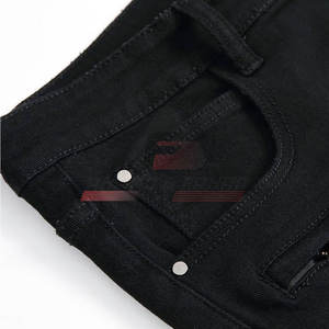 Wholesale Lightweight 100% Cotton Men's <b>Jeans</b> Shorts Comfortable <b>Elastic</b> <b>Waist</b> Solid Pattern Casual Style Online Sale - Product Image 3