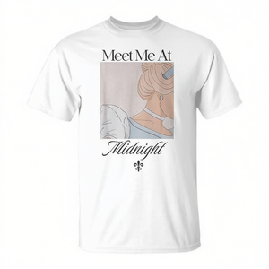 Camiseta Meet Me At Midnight Princess para mujer, camiseta gráfica de algodón blanco, cuello redondo, manga corta, impresión digital - Product Image 2
