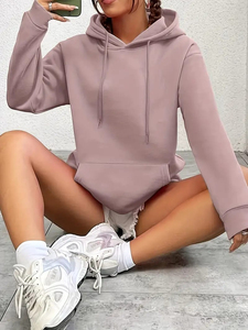 Sweats à capuche avec logo personnalisé pour hommes Style streetwear technique brodé à capuche confortable et respirant 100% coton surdimensionné - Product Image 5
