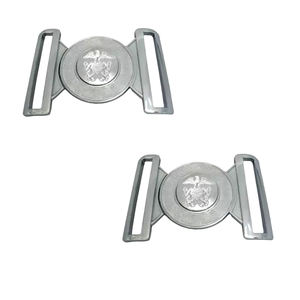 Hebillas de Cinturón de Metal Personalizadas, Hebilla de Metal Ceremonial Plateada de Liberación Rápida, 100% Metal - Product Image 2