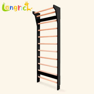 Escalera sueca de madera para montar en la pared, gimnasio en casa, escalera de gimnasia, barra sueca de pared, gimnasio familiar en interiores - Product Image 1