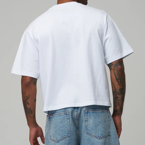 Diseña tu propio logotipo Camiseta corta de gran tamaño para hombre con 100% algodón Alta calidad Ecológico Ajuste cómodo Tamaños personalizados - Product Image 2