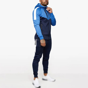 Vêtements de sport d'hiver personnalisés pour hommes, survêtement uni 100% coton, coupe-vent, respirant, ensemble de sport - Product Image 4