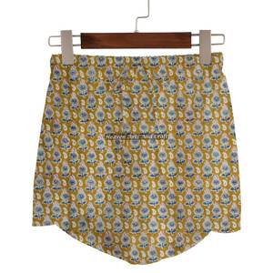Shorts enveloppants faits main sur mesure, pantalon en coton avec cordon de serrage, toutes tailles, imprimé à la main, shorts enveloppants d'été, vêtements de détente d'été pour femmes - Product Image 3