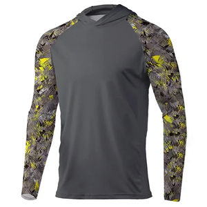 Sudadera con capucha de pesca ligera para hombre, camisa de pesca con estampado de sublimación de manga larga, protección UV, secado rápido - Product Image 5
