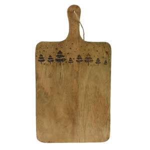 Planche à découper en bois d'acacia et manguier de forme personnalisée avec poignée Planches à découper en bois - Product Image 3