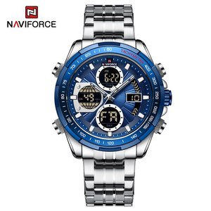 NAVIFORCE 9197 <span class=keywords><strong>Orologio</strong></span> <span class=keywords><strong>da</strong></span> <span class=keywords><strong>Uomo</strong></span> di Lusso Verde Classico, <span class=keywords><strong>Orologio</strong></span> <span class=keywords><strong>Digitale</strong></span> al Quarzo, <span class=keywords><strong>Orologio</strong></span> Sportivo <span class=keywords><strong>da</strong></span> <span class=keywords><strong>Polso</strong></span> in Acciaio Inossidabile - Product Image 3