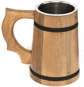New Style Ceramic Wooden Beer <b>Mugs</b> with Solid Creative Handle Morning <b>Mug</b> Milk Coffee <b>Tea</b> Unique Coffee <b>Mugs</b> <b>for</b> Christmas - Product Image 4
