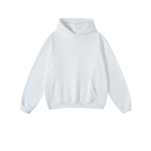 Ropa al por mayor personalizada 400 Gsm 100% sudaderas con capucha de algodón en blanco francés Terry forrado sudaderas con capucha - Product Image 5