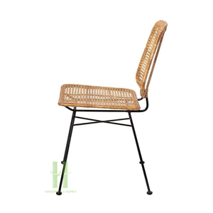 Tabouret de Bar Moderne en Rotin Tissé Chaise de Salle à Manger en Rotin Naturel pour Salon Appartement OEM Emballage Personnalisé HNH Craft - Product Image 2