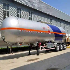 Aboveground 20m3 Horizontal Type LPG Tank Industrial Pressure Gas Storage Tanker Semi Trailer