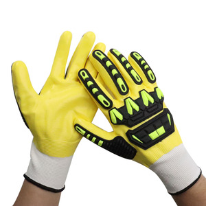 Gants de sécurité en nitrile anti-coupure pour hommes d'usine Smooth Oilfield HPPE Mechanical Anti-Impact TPR Cut-Resistant - Product Image 4