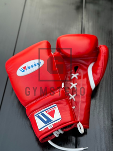 Ensemble de boxe sur mesure de haute qualité, gants en cuir à doigts complets, fermeture à lacets, sangle de poignet réglable, impression sérigraphiée - Product Image 5