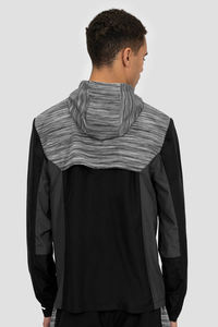 เสื้อแจ็คเก็ตมีฮู้ดสำหรับผู้ชาย น้ำหนักเบา ซิปหน้า ดีไซน์ทันสมัย ผ้าฝ้ายฟลีซ 100% แห้งเร็ว ระบายอากาศได้ดี เหมาะสำหรับฤดูหนาว - Product Image 3