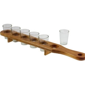 Porte-verre en bois support verre à vin support organisateur support épais pour les mariages table de dîner de noël décorer - Product Image 5