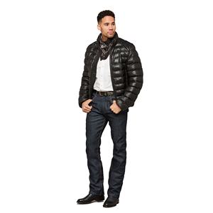 Veste matelassée brillante et gonflée pour homme et femme, hiver, épaisse, chaude, isolée, respirante, tendance, col montant surdimensionné, vente en gros - Product Image 2