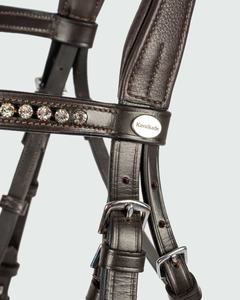 Brida de cuero de filete de caballo de alta calidad en marrón de cuero genuino FABRICANTE de brida de caballo de buena calidad - Product Image 2