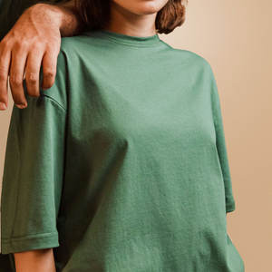 T-shirt d'été pour femmes de haute qualité, col rond, manches courtes, polyester, tee-shirt de sport, vert - Product Image 3