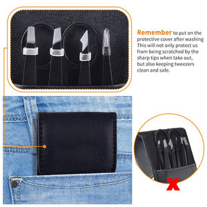 Haute qualité en acier inoxydable résistance à l'acide cils pince à épiler outils de beauté pince à épiler Extension de cils - Product Image 6