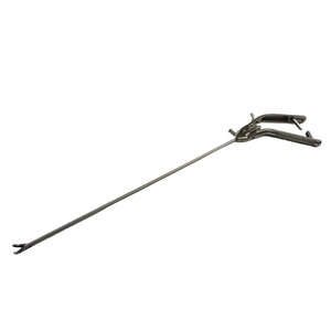 Porte-aiguille laparoscopique manuel professionnel en acier inoxydable argenté, forceps et ciseaux pour chirurgie générale, certifié CE, réutilisable - Product Image 1