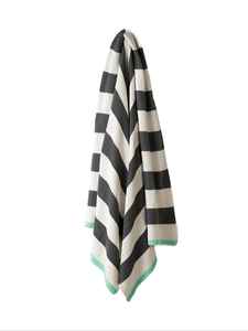 High Quality 100% Cotton Knitted Geometric Striped <b>Throw</b> Blanket New Arrival Home or Office Decoration with Printed Pattern - Product Image 6