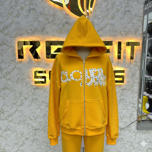 Sweat-shirts à capuche zippés pour hommes en molleton français en gros, unisexe, personnalisés, 400, 500, 600 GSM, 100% coton, fermeture éclair intégrale, meilleur sweat-shirt à impression puff - Product Image 5