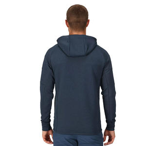 Dernière arrivée 2023 hommes bleu Active Wear pull à capuche avec poche kangourou avant et logo personnalisé hommes pull à capuche - Product Image 2
