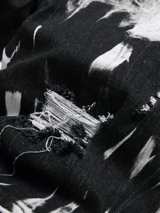 2025 Custom Stylish 100% Cotton Printed <b>Men's</b> Summer Jorts Paisley Patterned Hip Hop Premium Distressed Washed Denim Shorts - Product Image 3