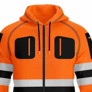 Salut Viz hommes à manches longues Polyester chemise de sécurité à capuche réfléchissant haute visibilité pour la sécurité grande taille vêtements de travail pour la Construction - Product Image 2