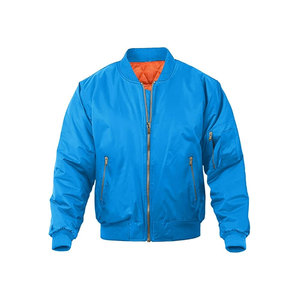 แจ็กเก็ตบอมเบอร์สำหรับผู้ชายเสื้อแจ็กเก็ตสำหรับผู้ชายปักลายโลโก้ตามสั่ง - Product Image 6