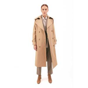 Abrigo de Gabardina Clásico Camel para Otoño - Product Image 2