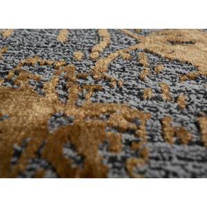 พรมขนสัตว์ผสมไหมไผ่ถักมือสีน้ำตาลเบจลายดอกไม้ สำหรับบ้าน ห้องนั่งเล่น ทางเดิน วัสดุวิสโคส รุ่น Esk-624 Chaos Theory - Product Image 3