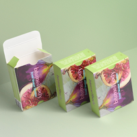 Boîte d'emballage biodégradable étanche personnalisée pour éponge à vapeur de douche florale, fabrication artisanale UV de haute qualité, impression de logo personnalisée