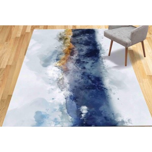 Alfombra con Estampado de Montaña en Acuarela - Alfombra de Chenilla con Diseño de Paisaje, Ideal para Regalo - Product Image 3