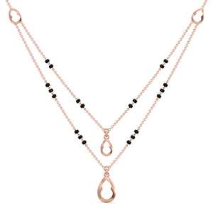 Colgante de oro elegante Mangal Sutra de 14 quilates con diseño minimalista para uso diario Tipo de cadenas de collar para mujeres - Product Image 1