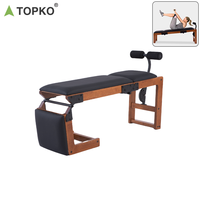 TOPKO Chaise de fitness assise, banc d'entraînement multifonctionnel pour l'abdomen, chaise d'exercice pour les muscles abdominaux