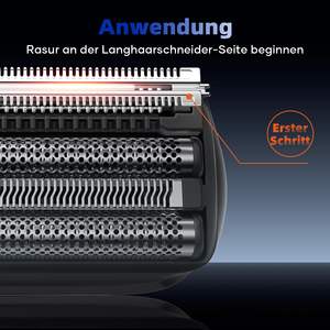 Afeitadora Eléctrica Portátil Mini USB Recargable para Hombre, IPX7 Impermeable, Afeitadora en Seco/Húmedo, Múltiples Cabezales de Afeitado para Cara y Barba - Product Image 1