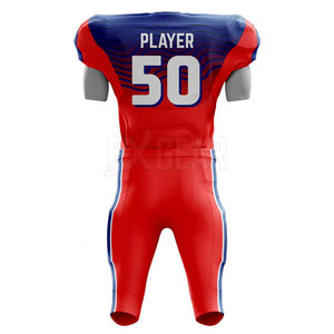 Uniforme personnalisé de football américain en matériau léger et durable adapté aux matchs d'entraînement des sports d'équipe - Product Image 2