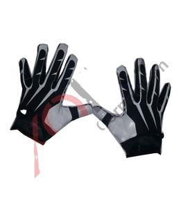 Gants de football américain pour receveur, gris et noir, rembourrés, respirants, pour l'hiver, qualité supérieure - Product Image 2