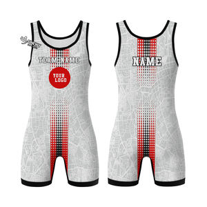 Singletes de Lucha Sublimados para Hombre, Ropa Deportiva, Singletes de Lucha de Poliéster para Atletas de Peso Pesado - Product Image 3