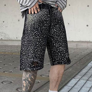 Confortable hommes strass Shorts fermeture éclair hommes strass Shorts léger en gros hommes strass Shorts - Product Image 6