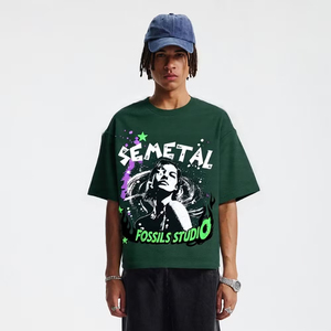 High Quality Acid <b>Wash</b> Craft Custom Cotton Men's T-Shirts for Summer Travel & Casual Wear - Product Image 2