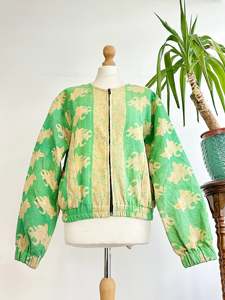 Vente chaude Vintage toutes saisons portant des robes Kantha Kimonos dans des robes de veste ouverte Style unisexe dans l'impression florale traditionnelle - Product Image 5