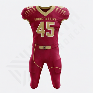 Conjunto de Uniformes de Fútbol Americano con Diseño Personalizado a Precio Competitivo, Camisetas Bordadas al por Mayor, Jersey de Alto Rendimiento - Product Image 1