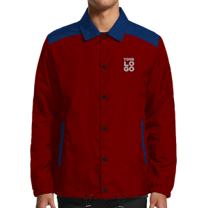 เสื้อแจ็คเก็ตโค้ชมีสไตล์น้ําหนักเบาแบบกําหนดเองคุณภาพสูงพร้อมแจ็คเก็ตออกแบบโลโก้ของคุณเอง - Product Image 1