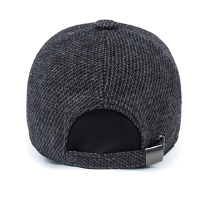 Sombrero de béisbol de algodón para hombre con orejeras cálido invierno/primavera Snap Back Hat para actividades al aire libre como viajes y Pesca - Product Image 1