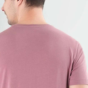 Camiseta de Cuello en V para Hombre, Color Sólido, Manga Corta, Venta al por Mayor, Camisetas de Cuello en V para Hombre, Manga Corta, 100% Algodón, Lisa - Product Image 5